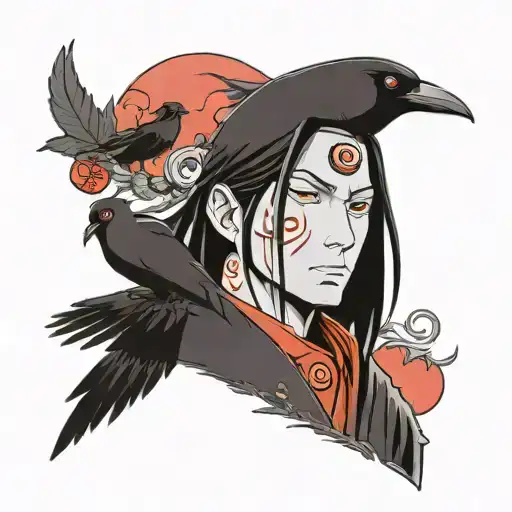 Itachi Uchiha With Crows