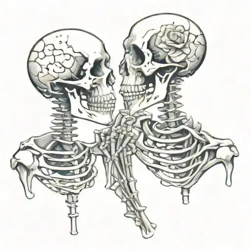 Skeletons Kissing