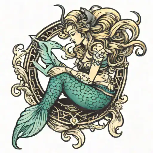 Capricorn Mermaid Sitting