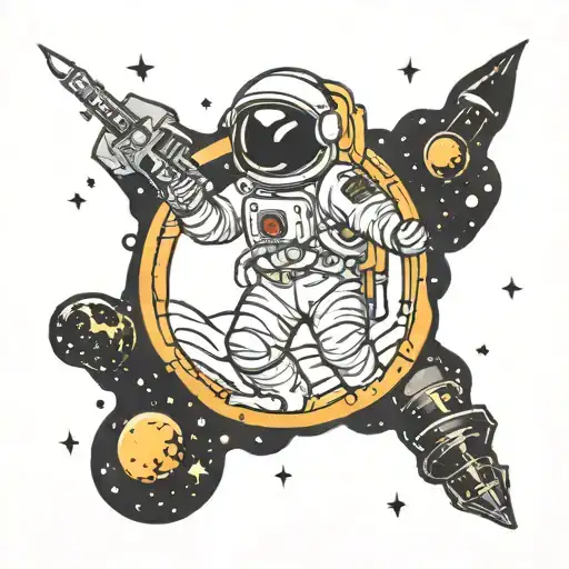 Astronaut And Space Themed