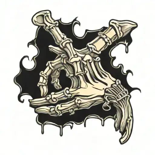 Skeleton Hand Holding Copenhagen Snuff