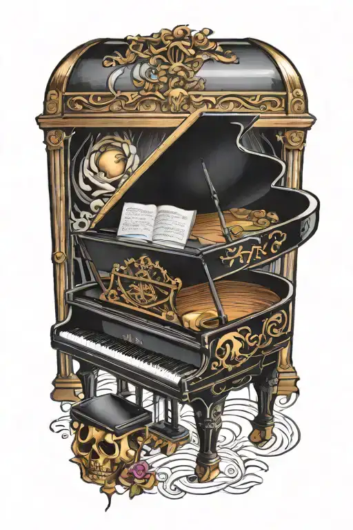 Grand Piano In A Treasure Chest