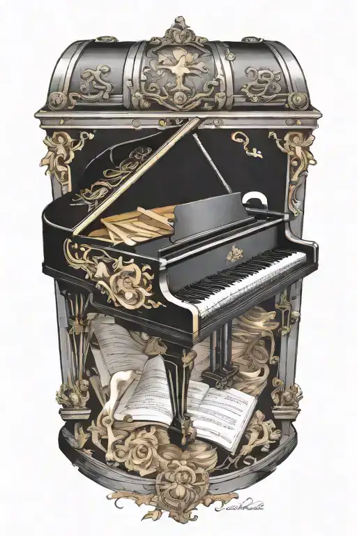 Grand Piano In A Treasure Chest