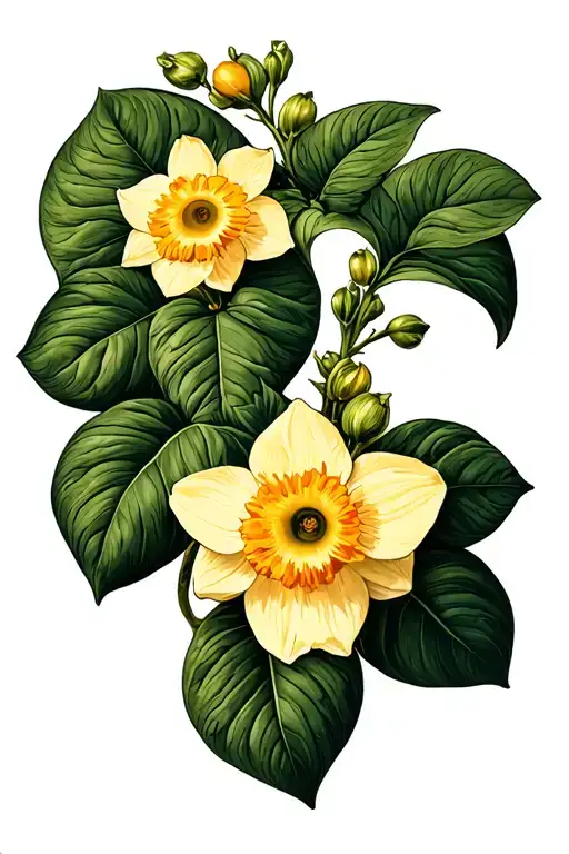 Pothos Vine Daffodil Marigold Flower