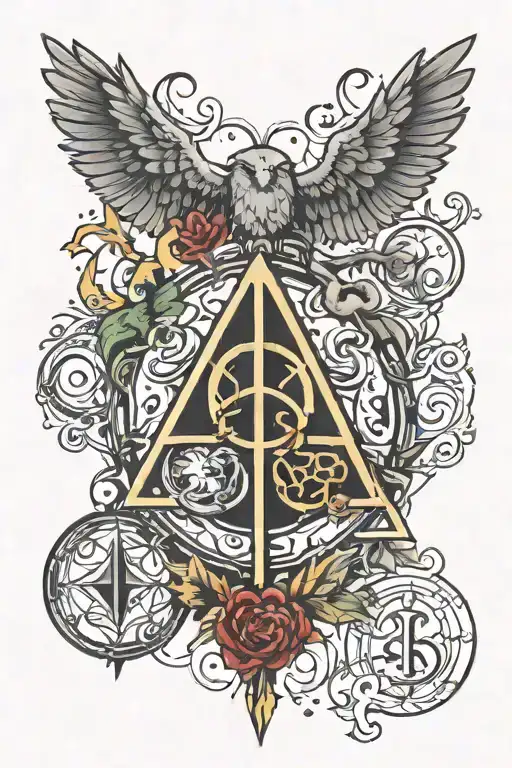 Harry Potter Symbols Incorporated Into The Design