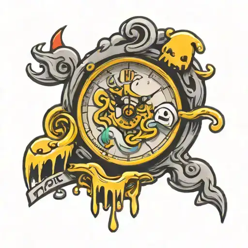 Adventure Time Clock Melting