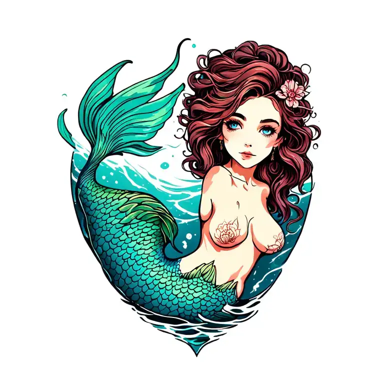 Topless Mermaid