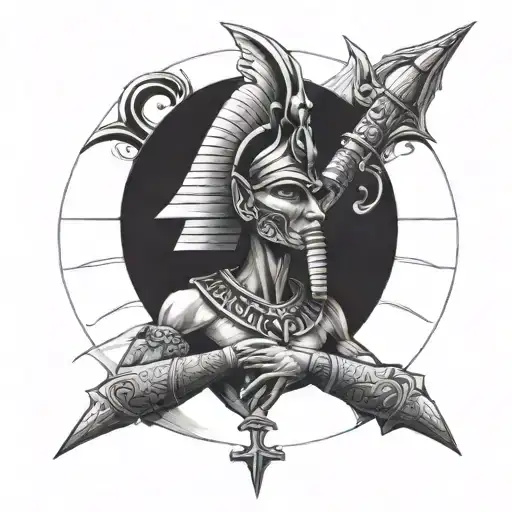 Egyptian God Cross Sleeve