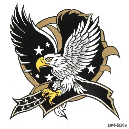 Eagle Usa Ribbon Irish