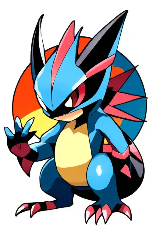 Pokemon Greninja In The House Of The Rising Sun Setting