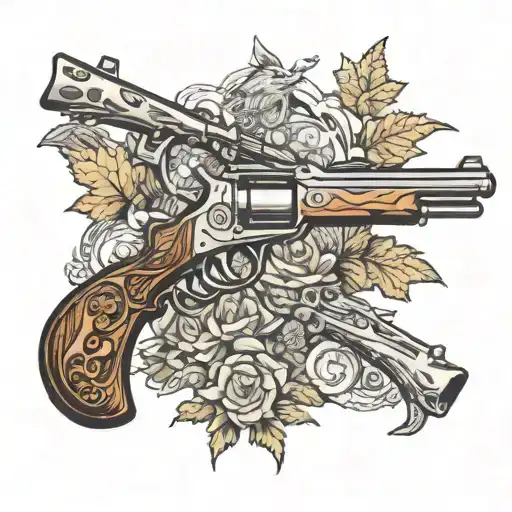 Lever Action Rifle Hunting Scene