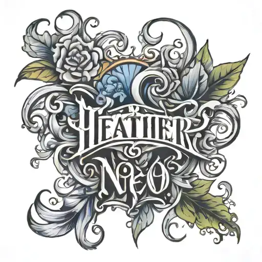 Heather Name Written