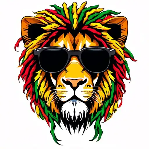 Lion Rasta Dreads Sunglasses