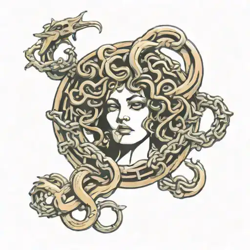 Medusa Breaking Out Of Chains