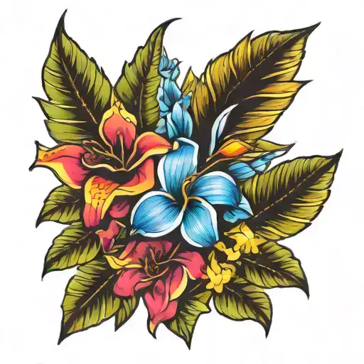 Exotic Caribbean Flower Bouquet