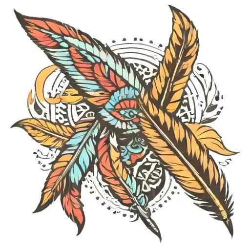 Native American Feathers And Germany