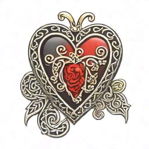 Celtic Heart Shaped Locket