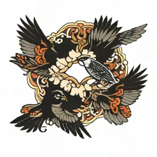 Birds Flying