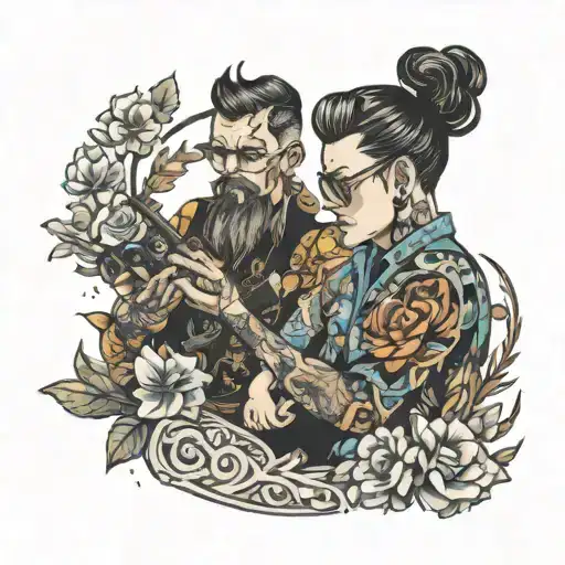 Fader And Son Playing