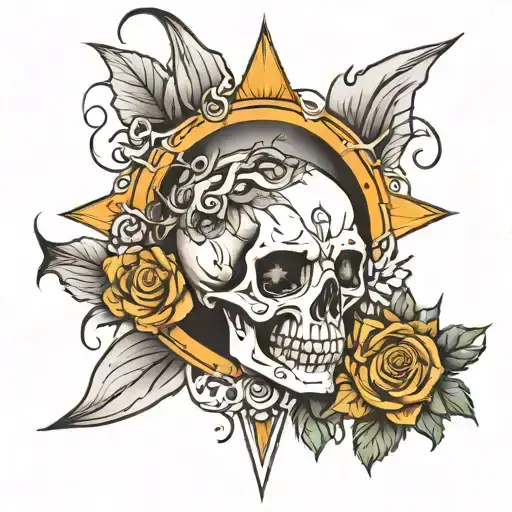 Ray In Curse With A Little Sun Next To It