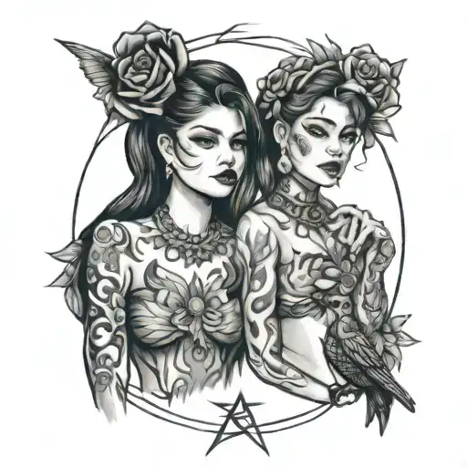 Selena And Karol G Artwork