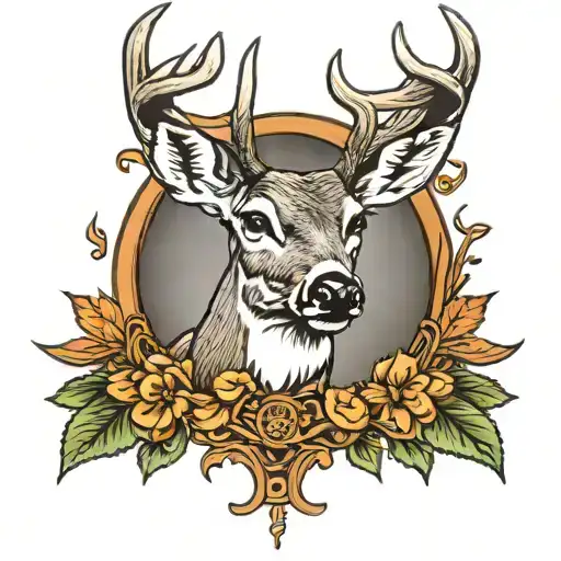Whitetail Buck Head