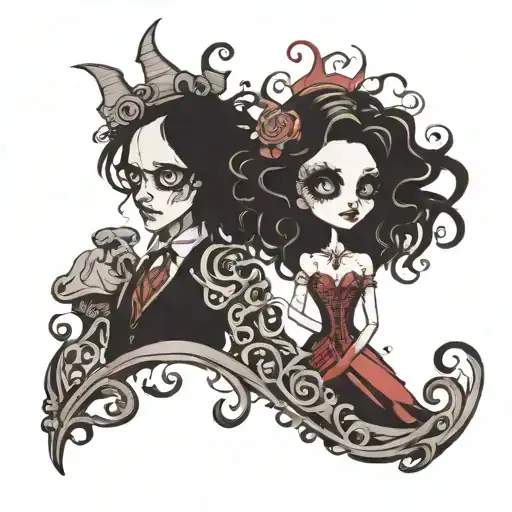 Tatoo Style Tim Burton Style