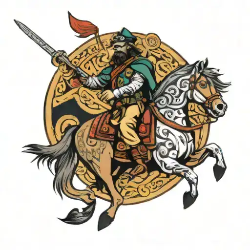 Expedition Leader Riding A Royal