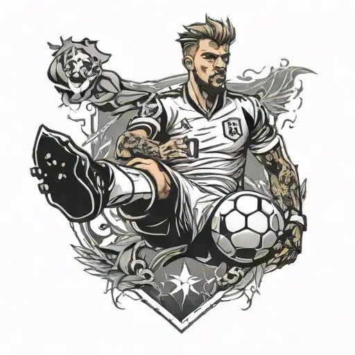 A Tattoo For A Footballer That Became Gamer And Later Pursued Bachelors Degree In Law