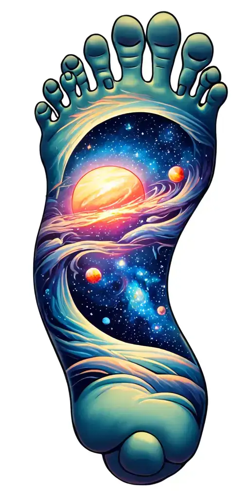 Galaxy Are Sleep With My Chidrens Baby Feet In It