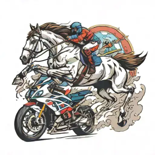 Horse Jumpng And Bmw M4