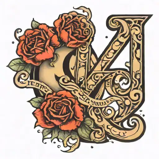 Lettering K Letter Love You To The Moon