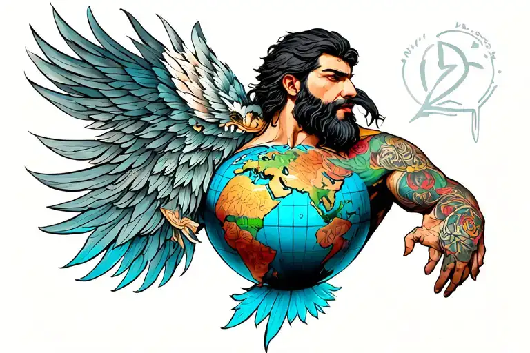 Atles With World On His Shoulders