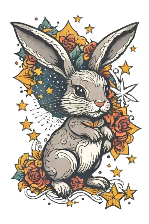 Bunny And Stars