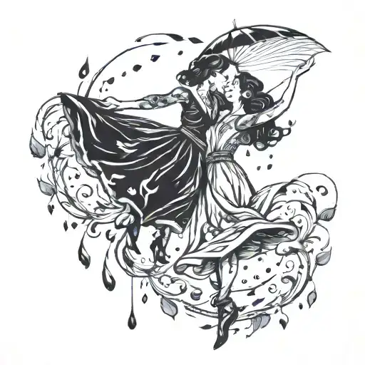 Dance Between The Raindrops Falling