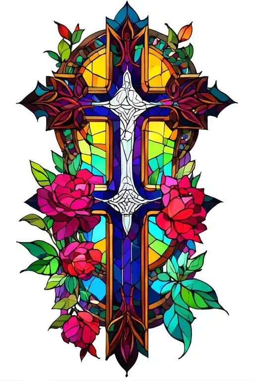 Stained Glass Cross