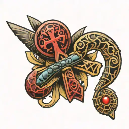 Ankh With Scorpion Wrapped