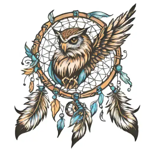 Feathers And Dreamcatcher