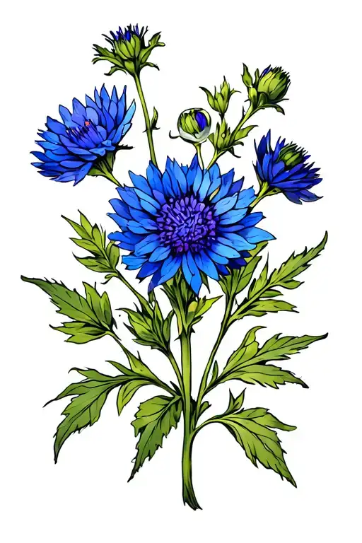 Cornflower With Saxony