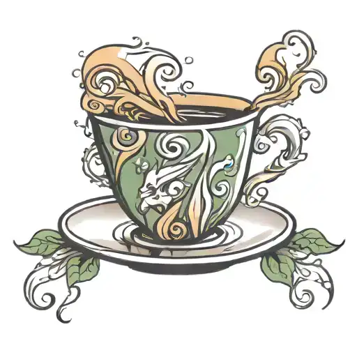 Coffee Cup Overflowing