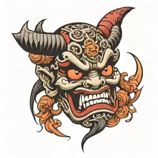 Japanese Oni Mask