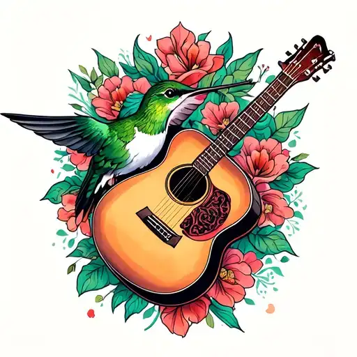 Hummingbird Acoustic Guitar