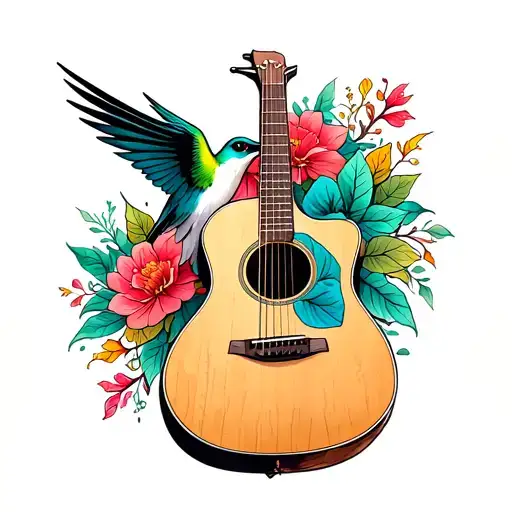 Hummingbird Acoustic Guitar