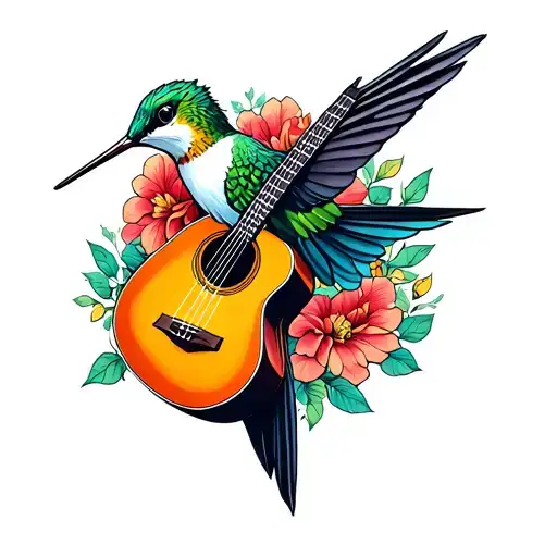 Hummingbird Acoustic Guitar