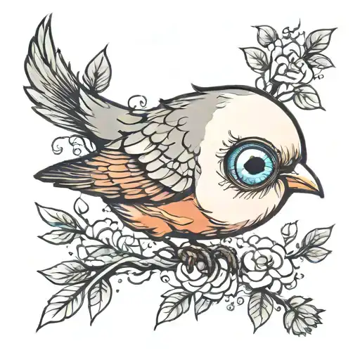 Bird Holding An Eyeball