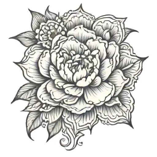Peony Mandala