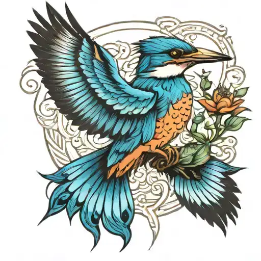 Kingfisher Flying