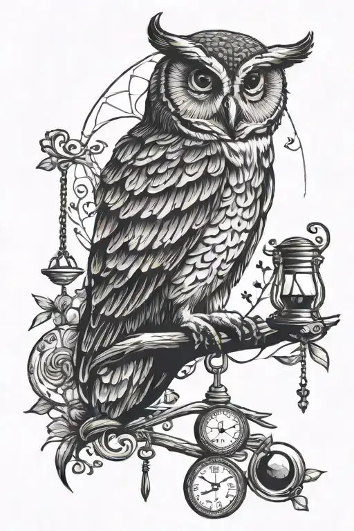 Owl Full Moon Libra Scales Aries Ram