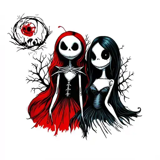Nightmare Before Christmas Jack And Sally Cool Design