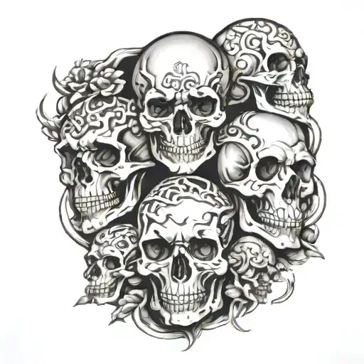 Smoked Skulls Inside Trible
